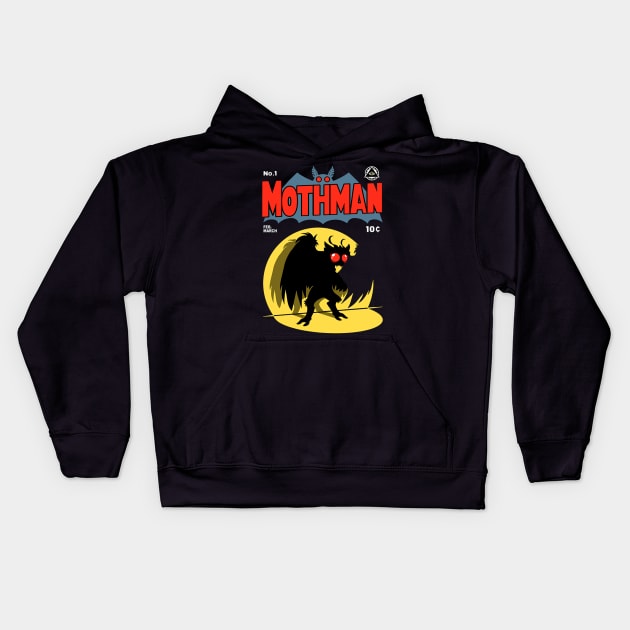 Mothman Logo Kids Hoodie by A_ni_ka_wa